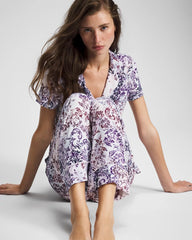 LACE HARMONY LILAC - Printed Pajama Pants