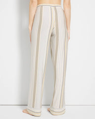 SUMMIT STRIPE CHAMPAGNE - Printed Pajama Pants