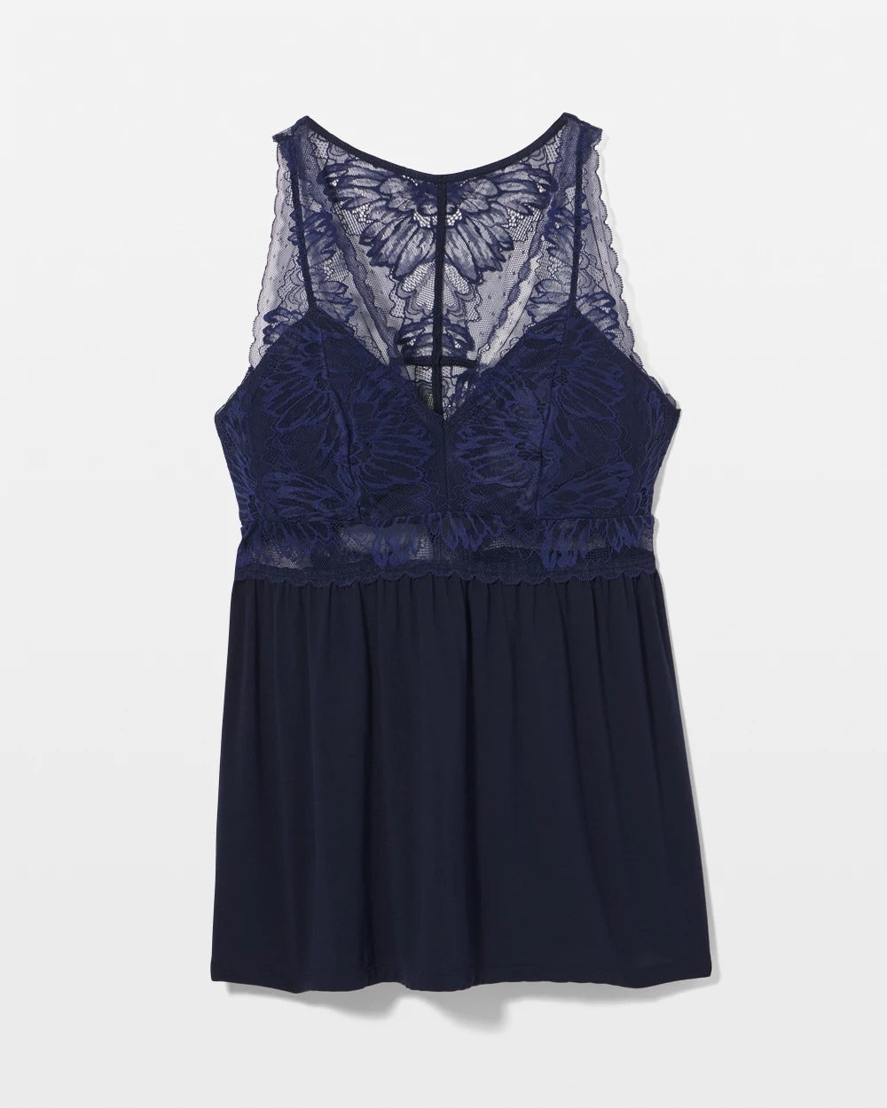 NIGHTFALL NAVY - Soft Support Lace Pajama Cami