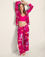 ORANGE YOU GLAD PINK COSM - Piped Pajama Pant