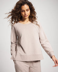 HEATHER MINK - Essential Terry Crewneck Sweatshirt