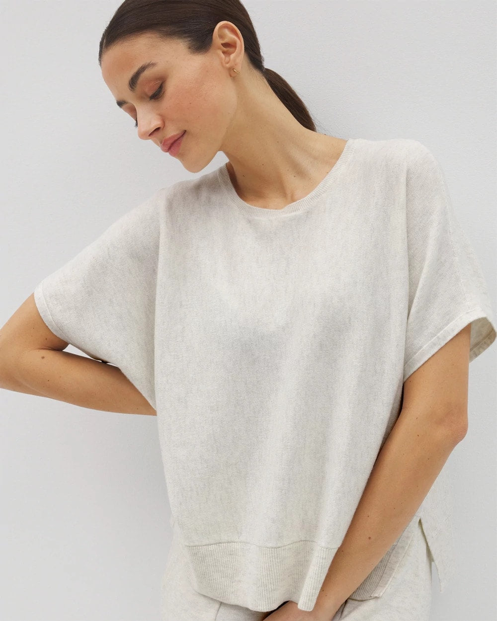 HEATHER CRYSTAL - Dolman Sweater Top