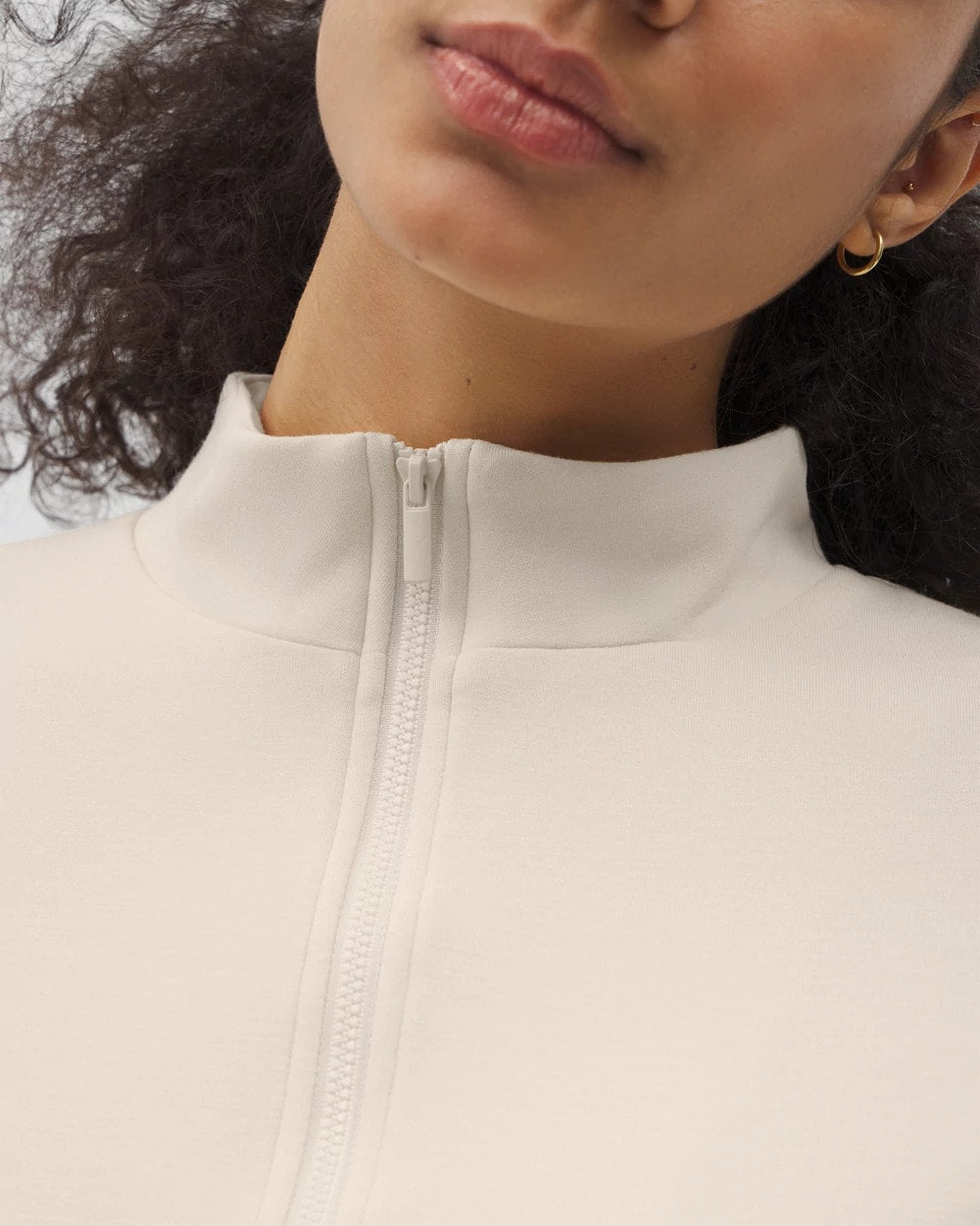 PARCHMENT - Quarter Zip Top
