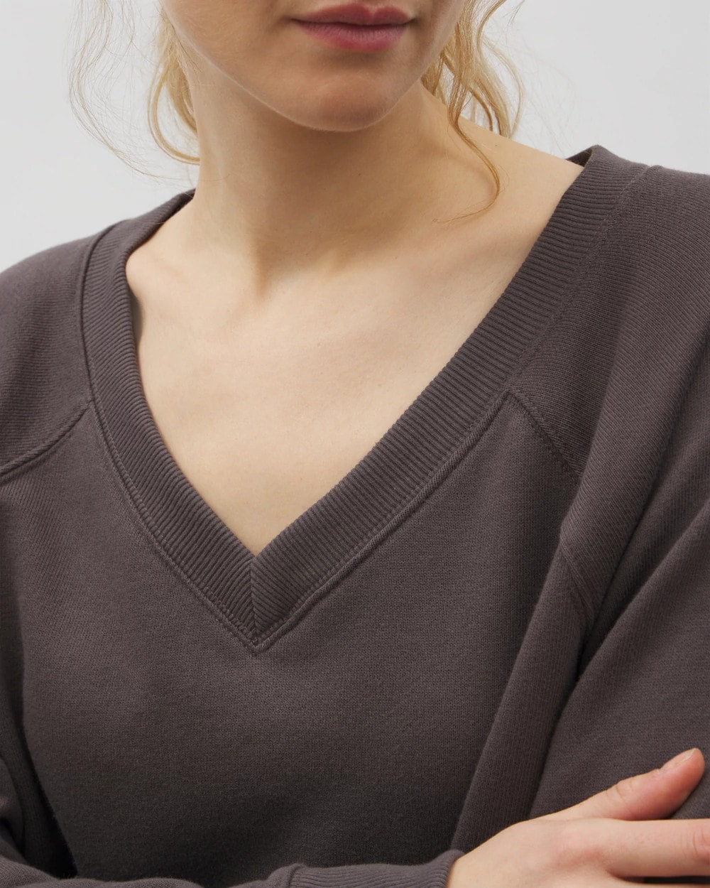 GALAXY GRAY - V-Neck Sweatshirt