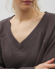 GALAXY GRAY - V-Neck Sweatshirt