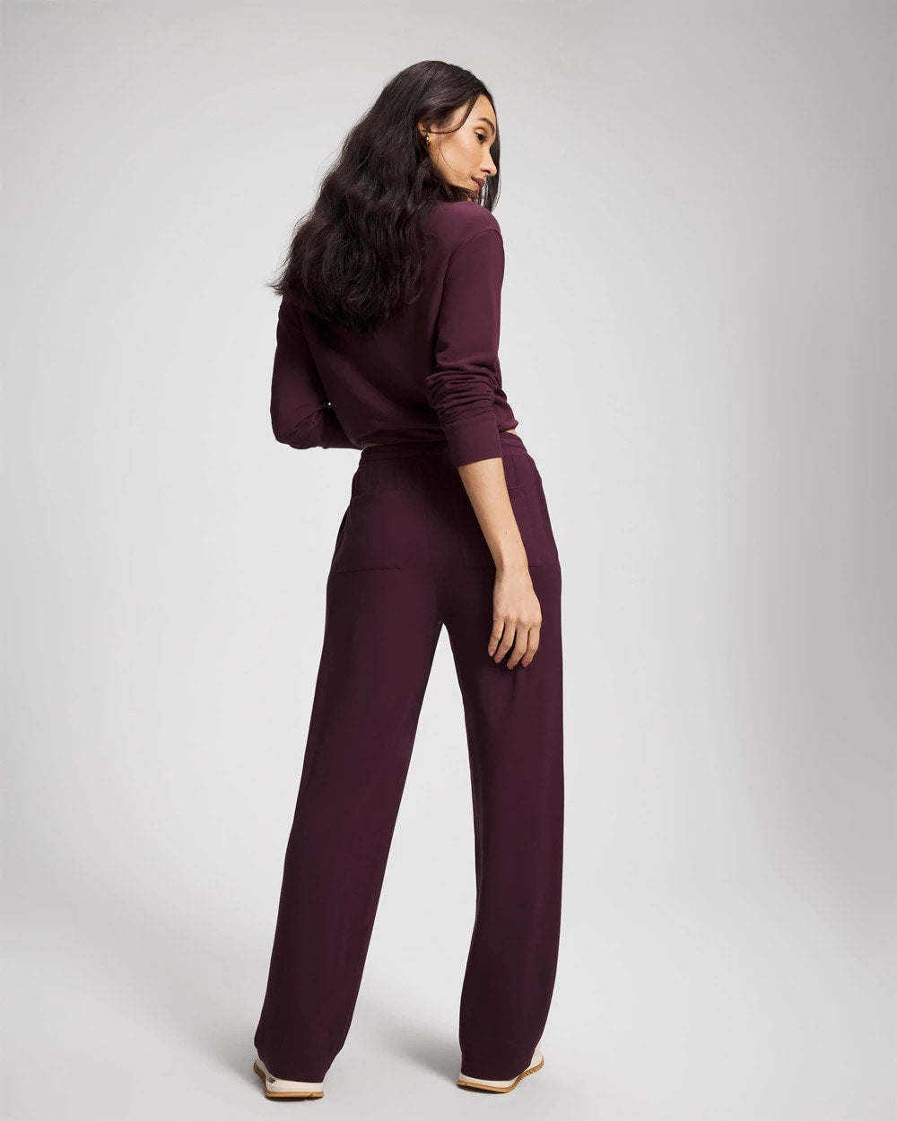 MERLOT - Ultrasoft Fleece Straight Leg Pant