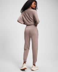 HEATHER FAWN - Premier Knit Sweater Jogger