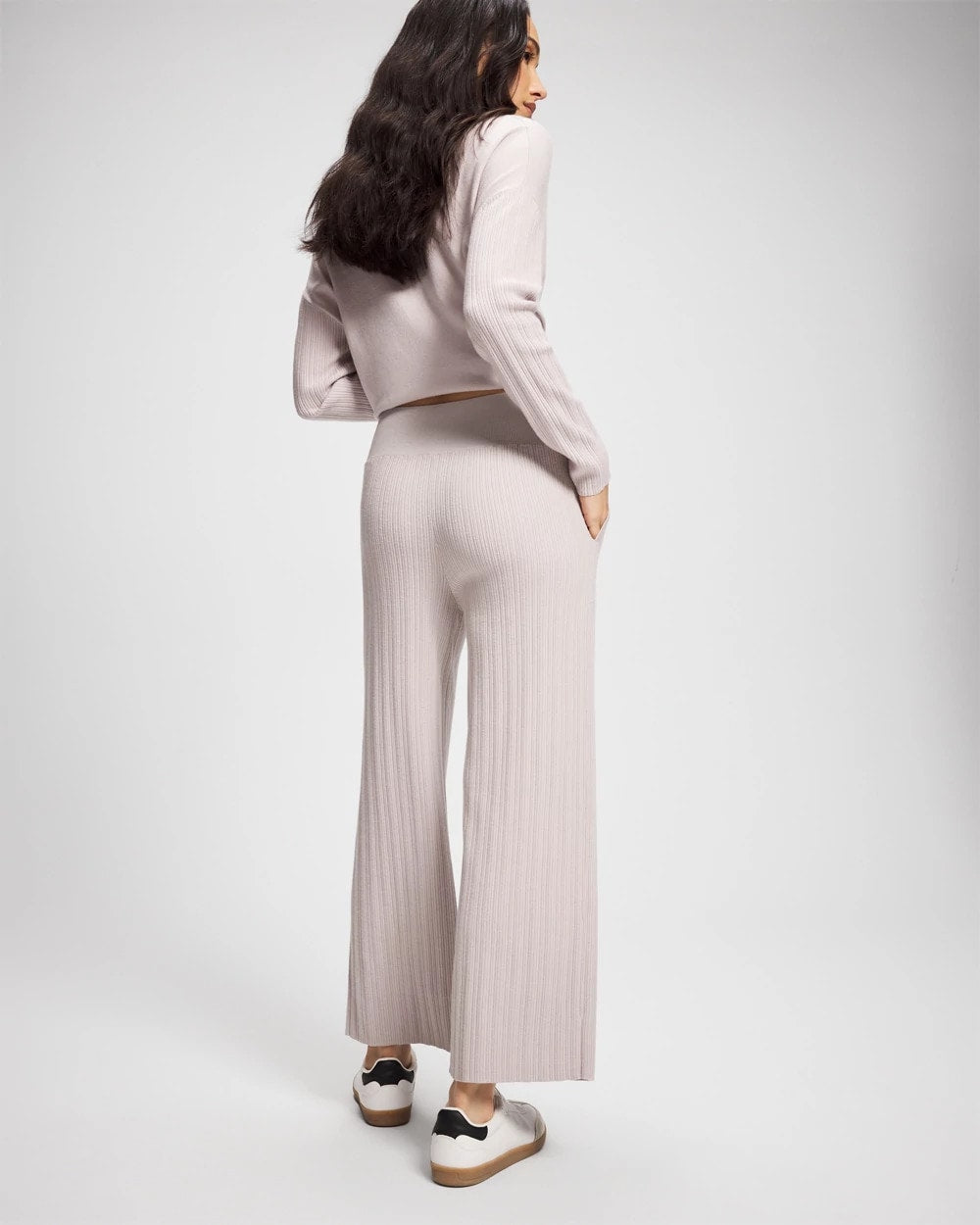 GRAY GLASS - Premier Knit Rib Straight Leg Pant