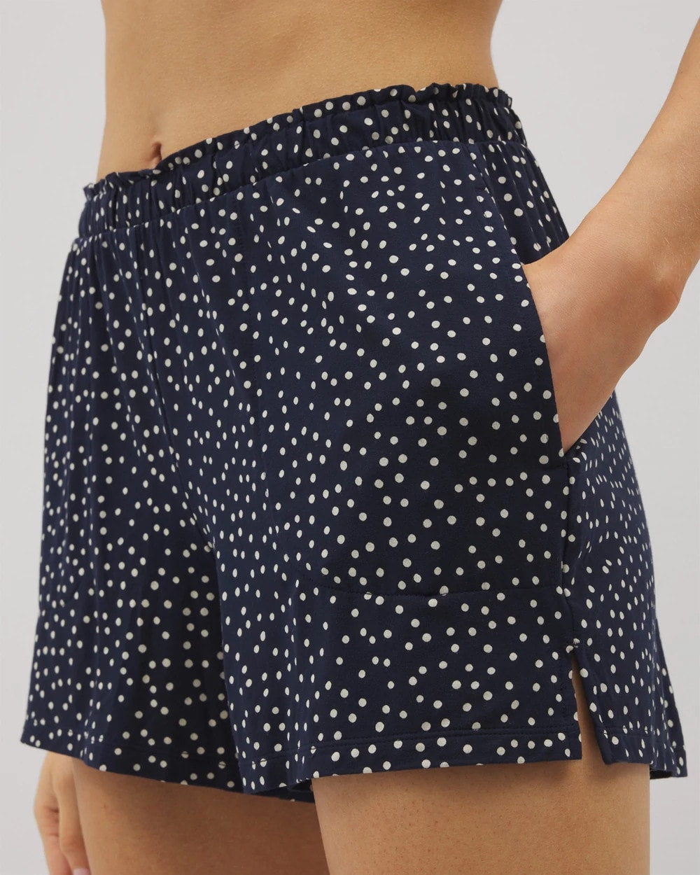 DOT OBSESSED NAVY - Pajama Shorts