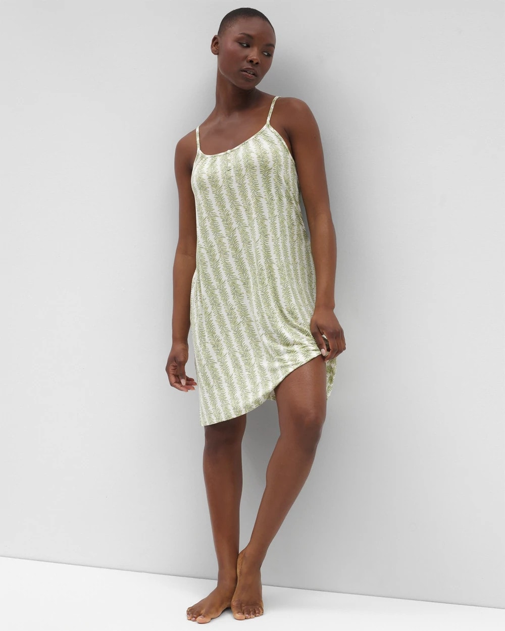 CHILL STRIPE CHAMPAGNE - Cool Nights Chemise