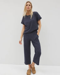 HEATHER ECLIPSE - Wide Leg Crop Pant