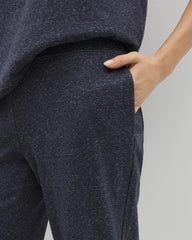 HEATHER ECLIPSE - Wide Leg Crop Pant