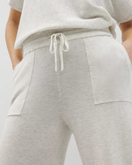 HEATHER CRYSTAL - Sweater Wide-Leg Crop Pant