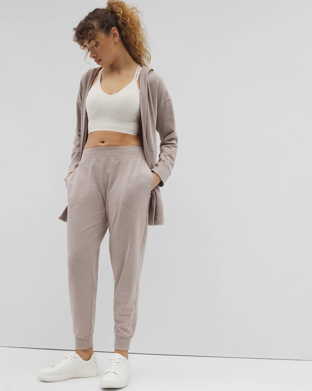 HEATHER MINK - Essential Terry Jogger