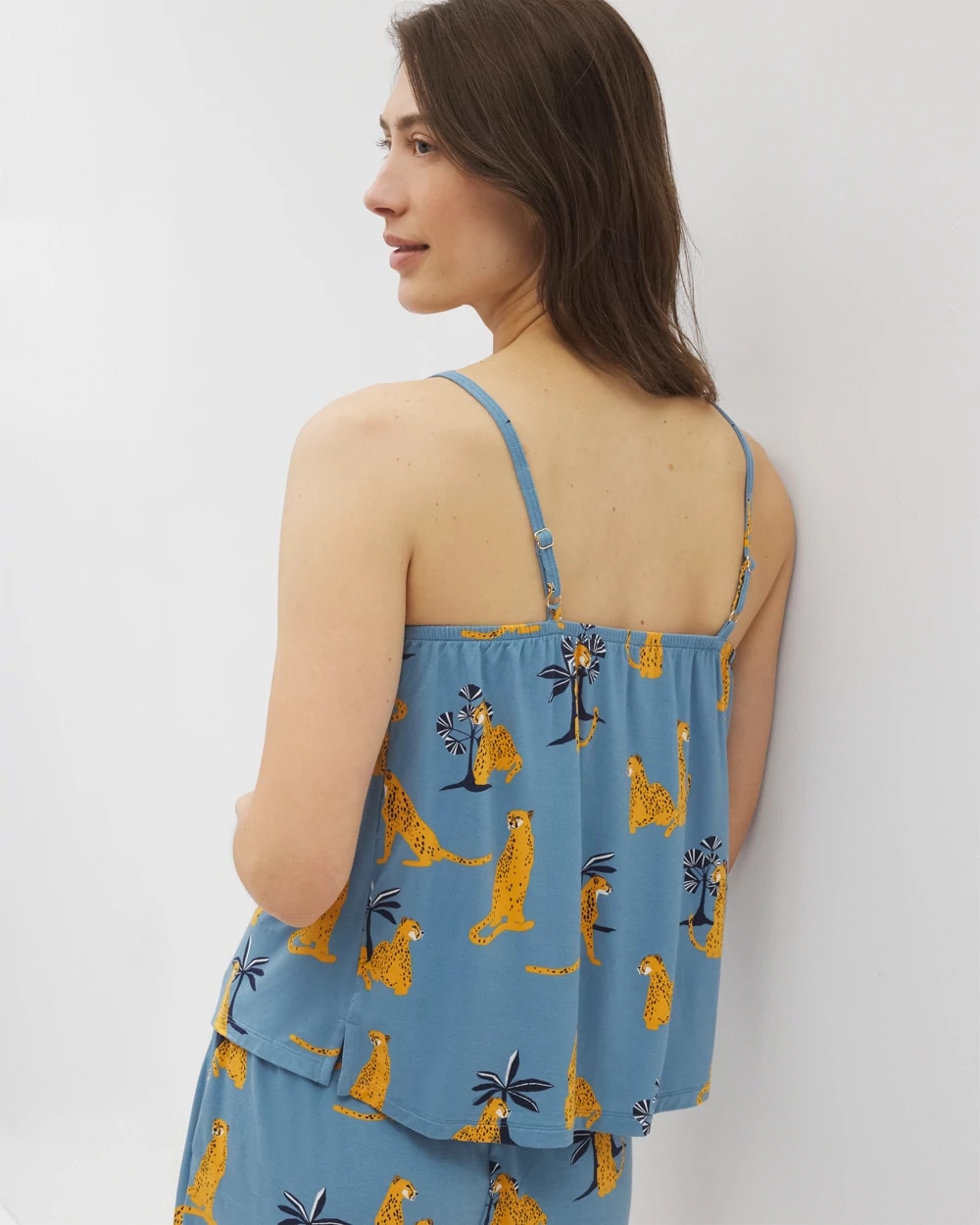 FELINE FUN BLUE HEAVEN - Smocked Pajama Cami