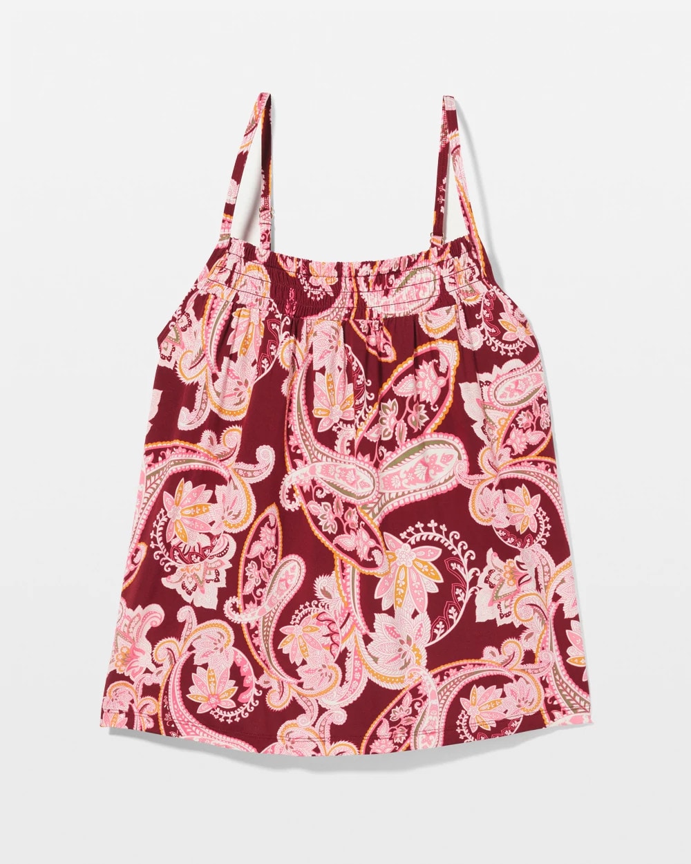 KASHMIR PAISLEY KISS - Smocked Pajama Cami