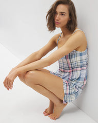 VILLA PLAID OCEAN AIR - Cool Nights Pajama Cami
