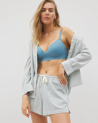 BLUE HEAVEN STRIPE - Printed Pajama Short
