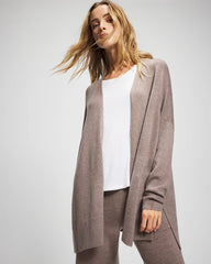 HEATHER FAWN - Premier Knit Sweater Wrap