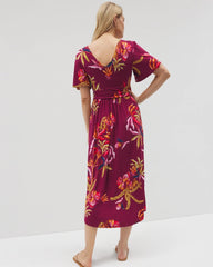 SUNRISE FLORA RED BEAUTY - Pamilla Midi Bra Dress