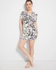 FLY BY NIGHT CHMPGNE DRMS - Smocked Waist Pajama Short
