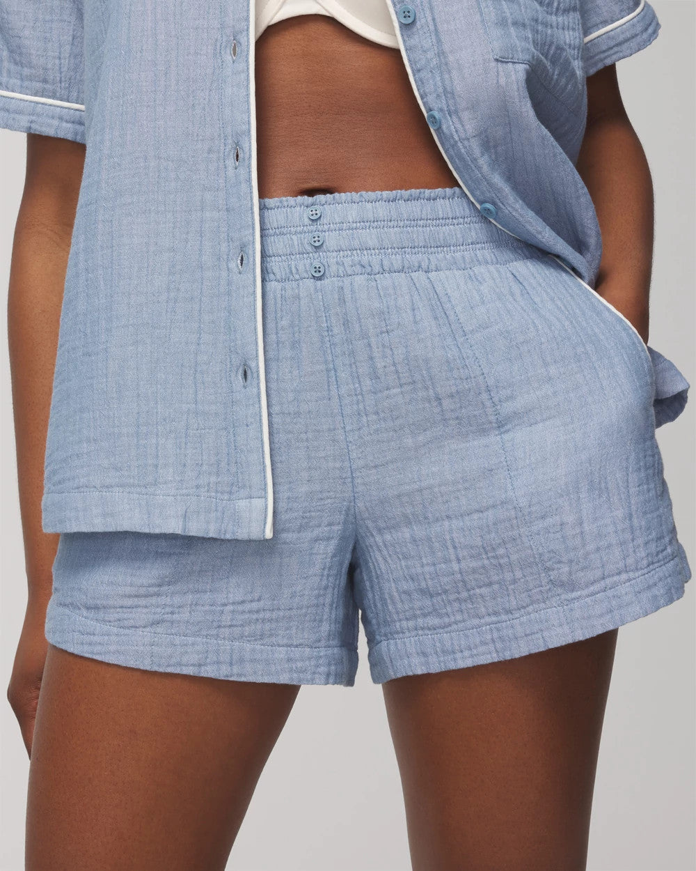 CROSSDYE VINTAGE INDIGO - Pajama Shorts