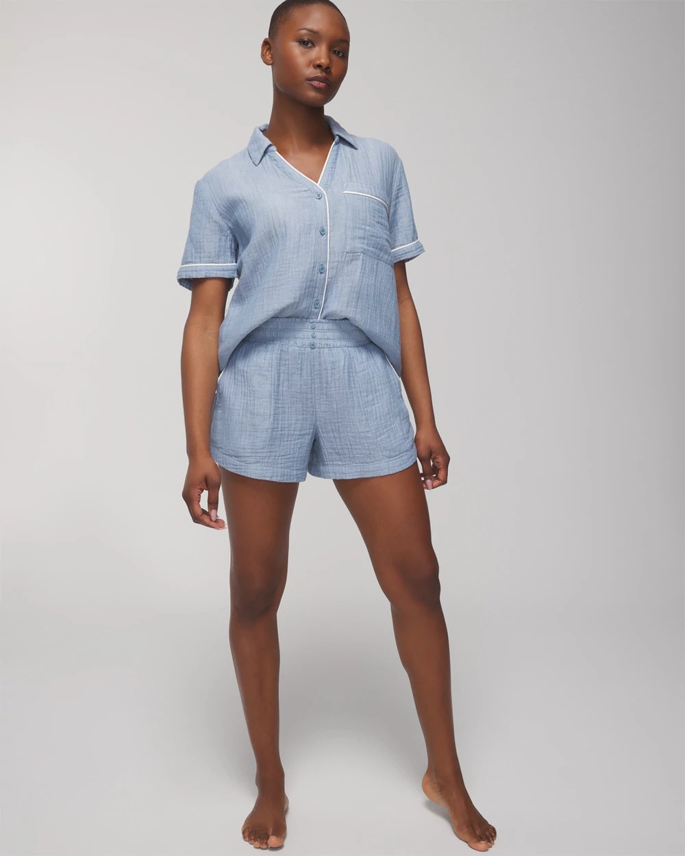 CROSSDYE VINTAGE INDIGO - Pajama Shorts