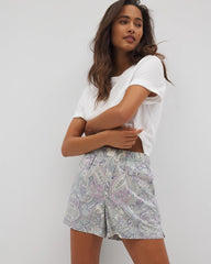 GLOBAL PAISLEY GRAND C - Pajama Shorts