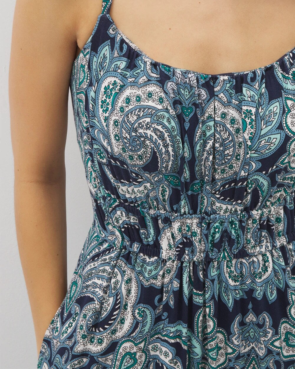 SHOW OFF PAISLEY NAVY - Paradiso Maxi Bra Dress