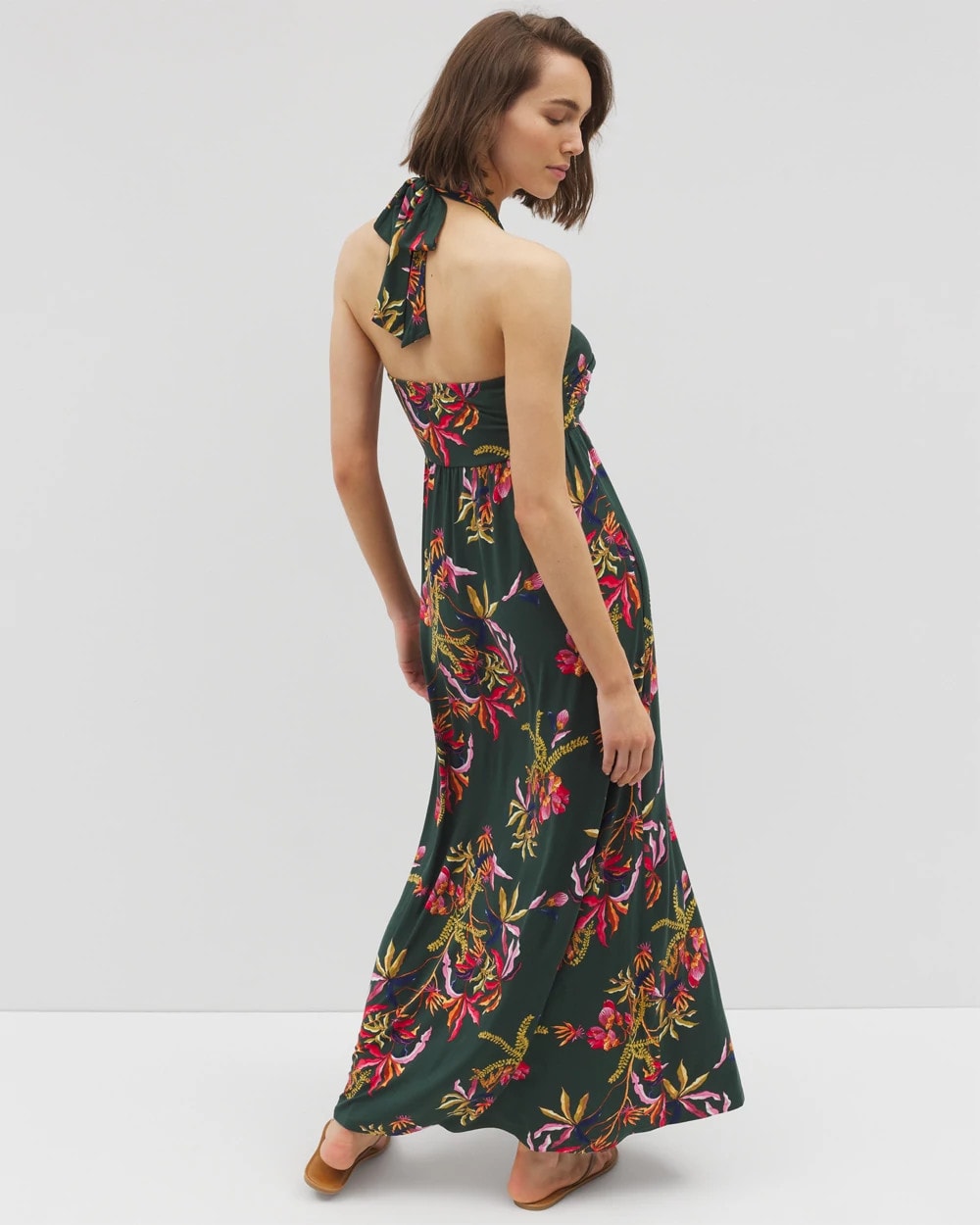 SUNRISE FLORA M EMERALD - Retreat Maxi Bra Dress
