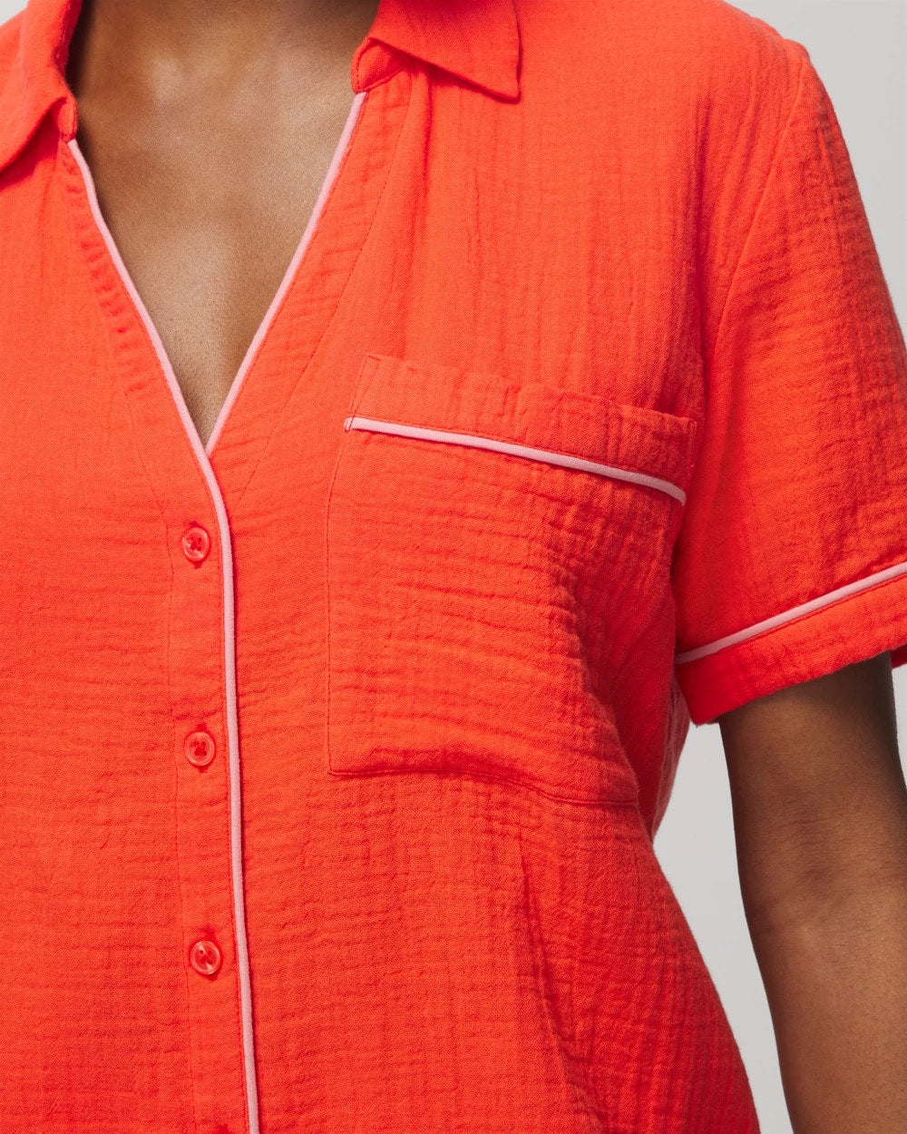 ISLAND GUAVA - Short-Sleeve Pajama Top