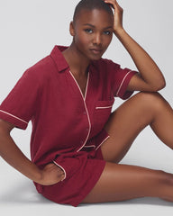 VERMILLION - Short-Sleeve Pajama Top