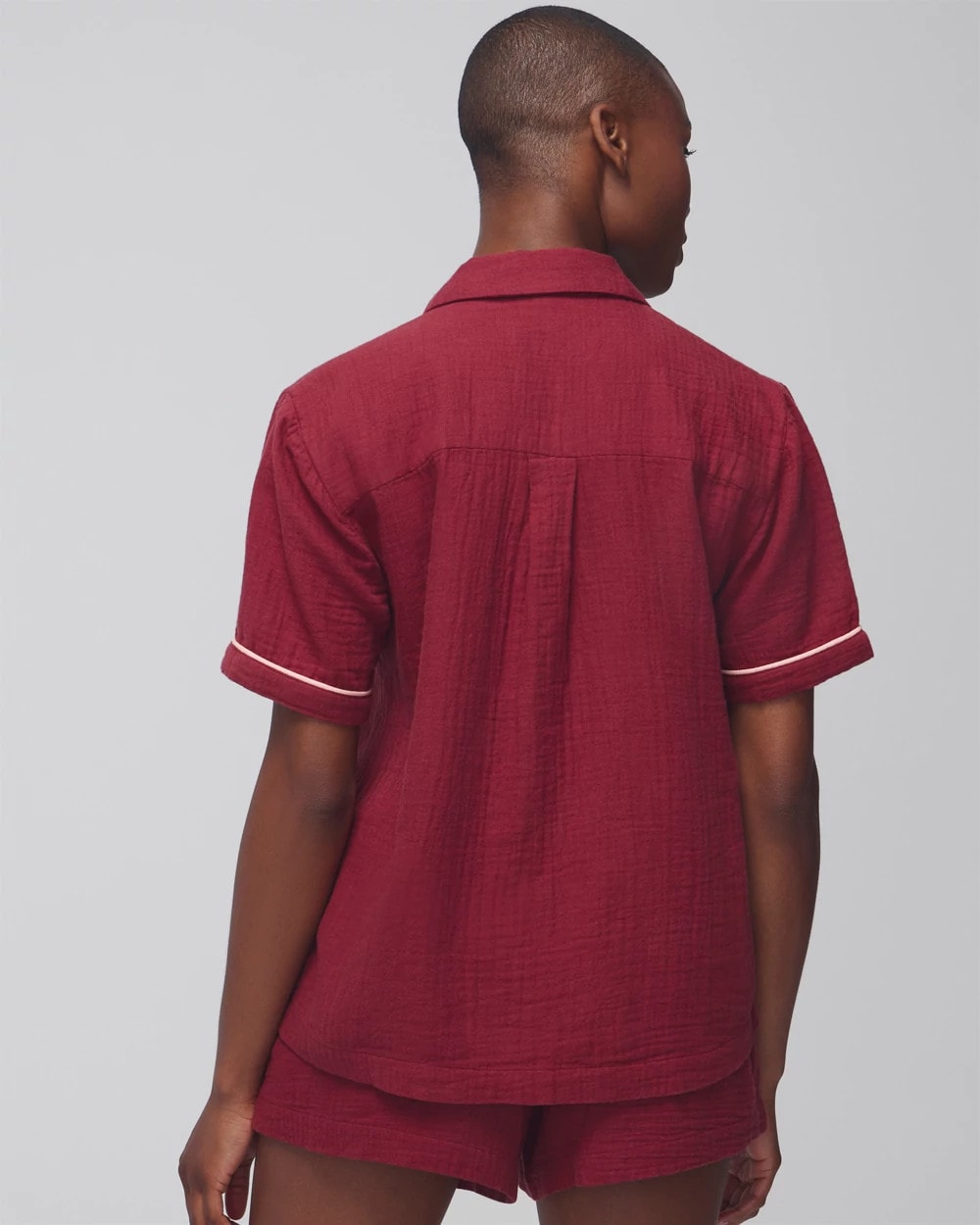 VERMILLION - Short-Sleeve Pajama Top
