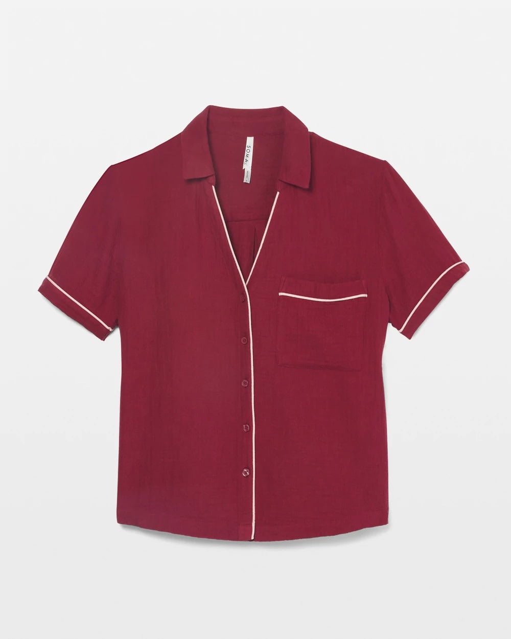 VERMILLION - Short-Sleeve Pajama Top