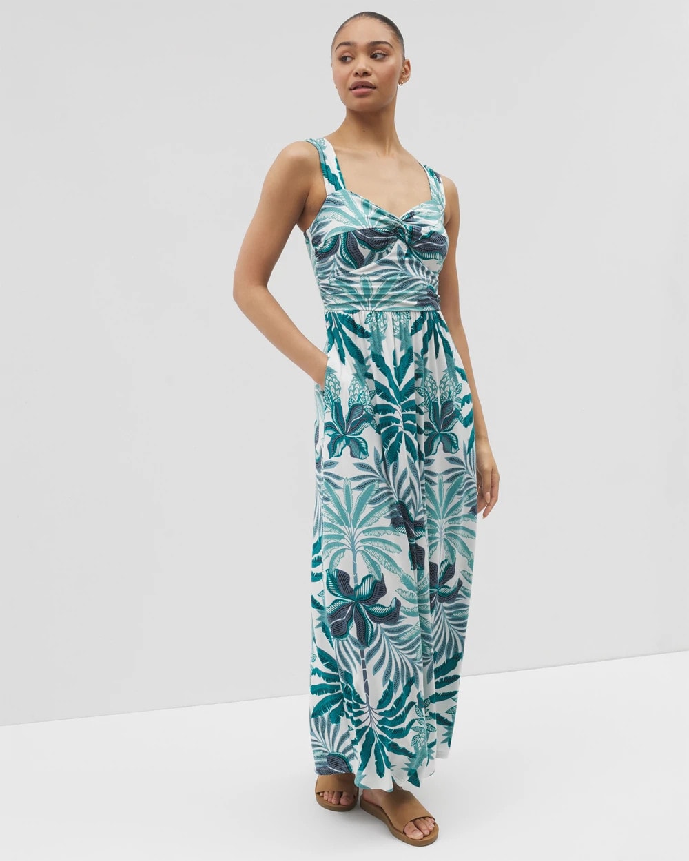 TROPIC TWIST ALLOVER - Bahia Maxi Bra Dress