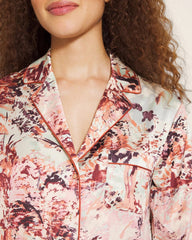 WALK IN THE PARK M CHAMP - Long-Sleeve Notch Collar Pajama Top