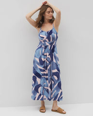 TROPICAL BREEZE GRAND SKY - Soft Jersey Paradiso Midi Bra Dress