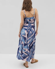TROPICAL BREEZE GRAND SKY - Soft Jersey Paradiso Midi Bra Dress