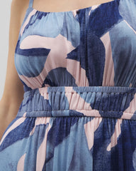 TROPICAL BREEZE GRAND SKY - Soft Jersey Paradiso Midi Bra Dress