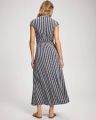 BELLE STRIPE NAVY - Serenity Maxi Bra Dress