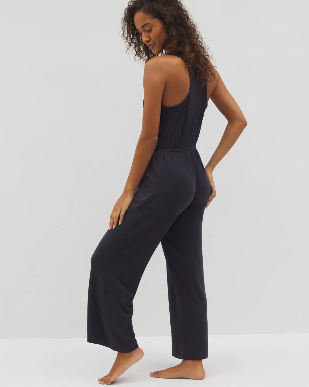 POLAR NIGHT - Lightweight Terry Crop Jumpsuit