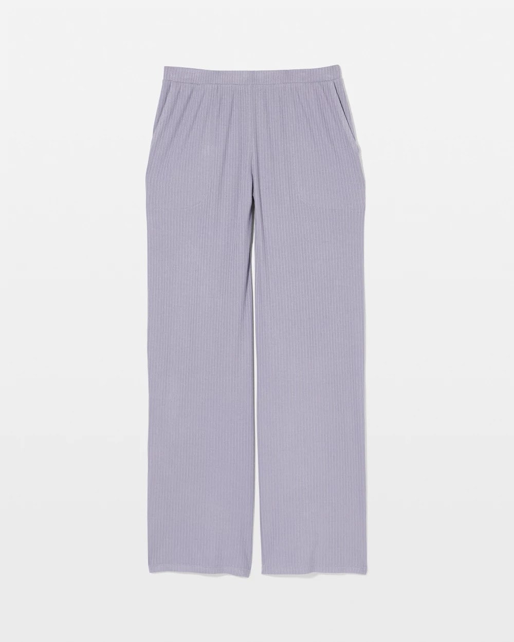 LAVENDER CLOUD - Pointelle Wide Leg Pajama Pant