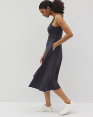 POLAR NIGHT - Lounge Square Neck Midi Dress