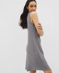 HEATHER CHARCOAL - Rib Lounge Short Dress