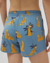 FELINE FUN BLUE HEAVEN - Pajama Shorts