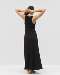 BLACK - High-Neck Lounge Dress