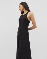 BLACK - High-Neck Lounge Dress