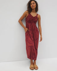 PEACEFUL PALMS MID VELVET - Cabana Midi Bra Dress