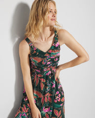 PARROT-ISE LUSH EMERALD - Midi Bra Dress