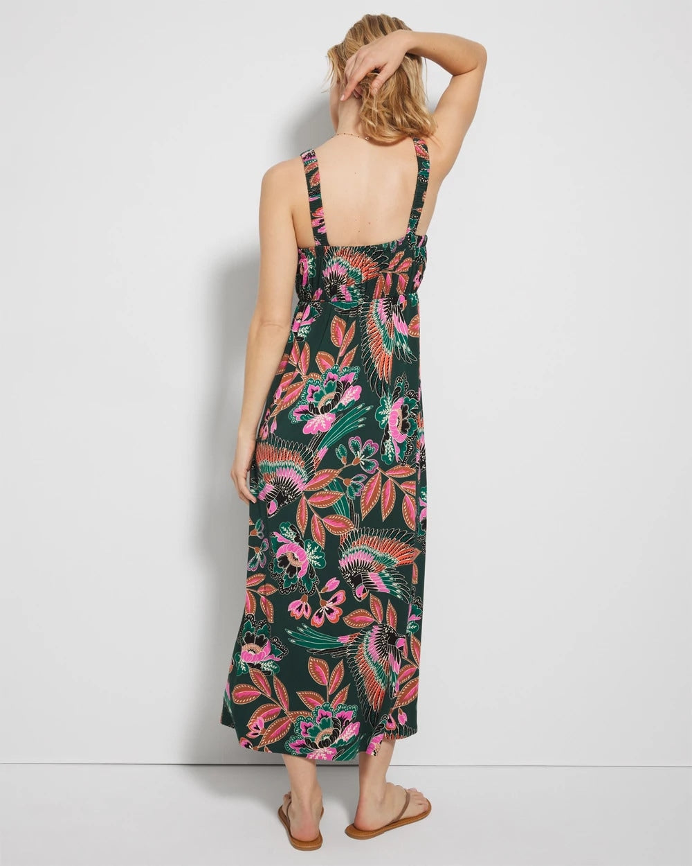 PARROT-ISE LUSH EMERALD - Midi Bra Dress